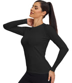 TELALEO 3 Pack Women's Thermal Shirts Fleece Lined Tops Long Sleeve Compression