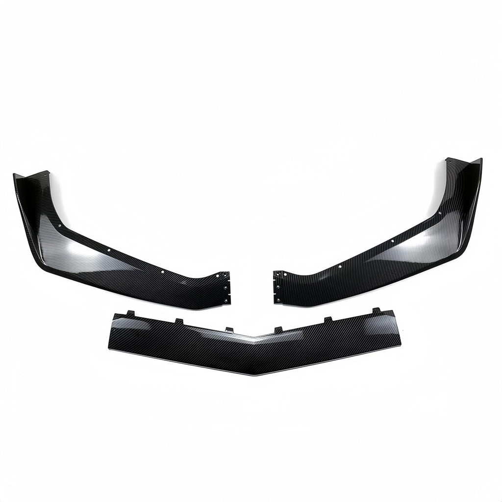3PCS Front Lip Spoiler Splitter for Chevrolet Corvette C7 ZR1 Bumper 2017-2019