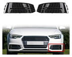 1 Pair Front Fog Light Cover Bumper Grille Compatible for AUDI A4 B9 2016 2017