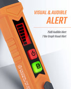 PT199 Natural Gas Leak Detector with Audible & Visual Alarm, Portable Gas