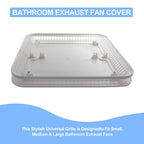 UYZO FG701S Universal Bathroom Exhaust Upgrade Grille Cover