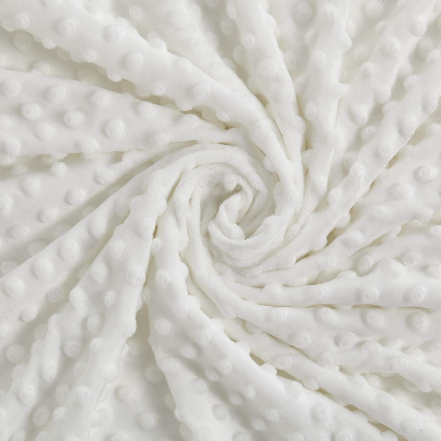 RelaxBlanket Weighted Blanket Duvet Cover 60x80 Super Soft Minky Dot White