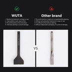 WUTA 12 Pcs Slot Leather Punch Set,Leather Hole Punch Tool,Carbon Steel Black