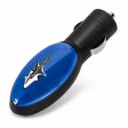 Amavheaf Compact Plug-in Car Accessory, Blue Vehicle Power Socket Accessory, ABS