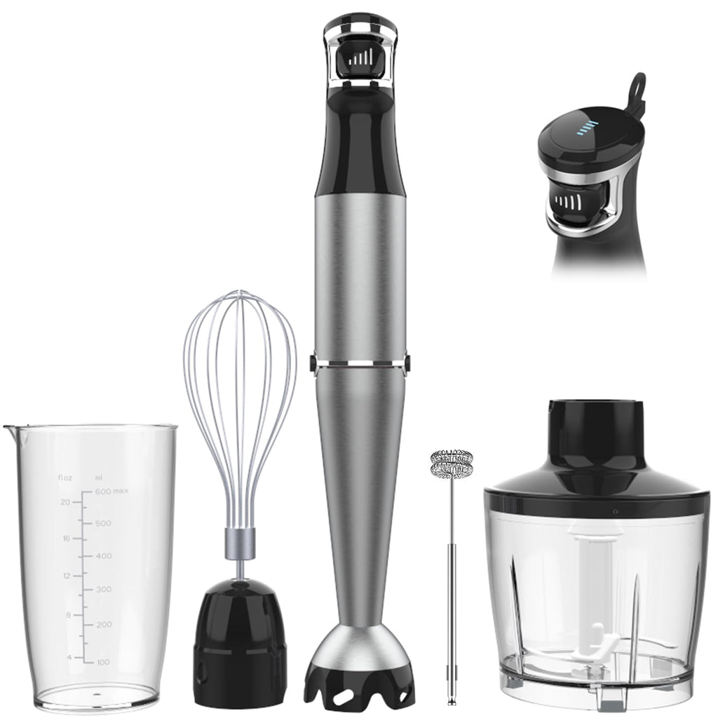 Immersion Blender Handheld Corded Hand Blenders Set 1100W, Trigger Variable
