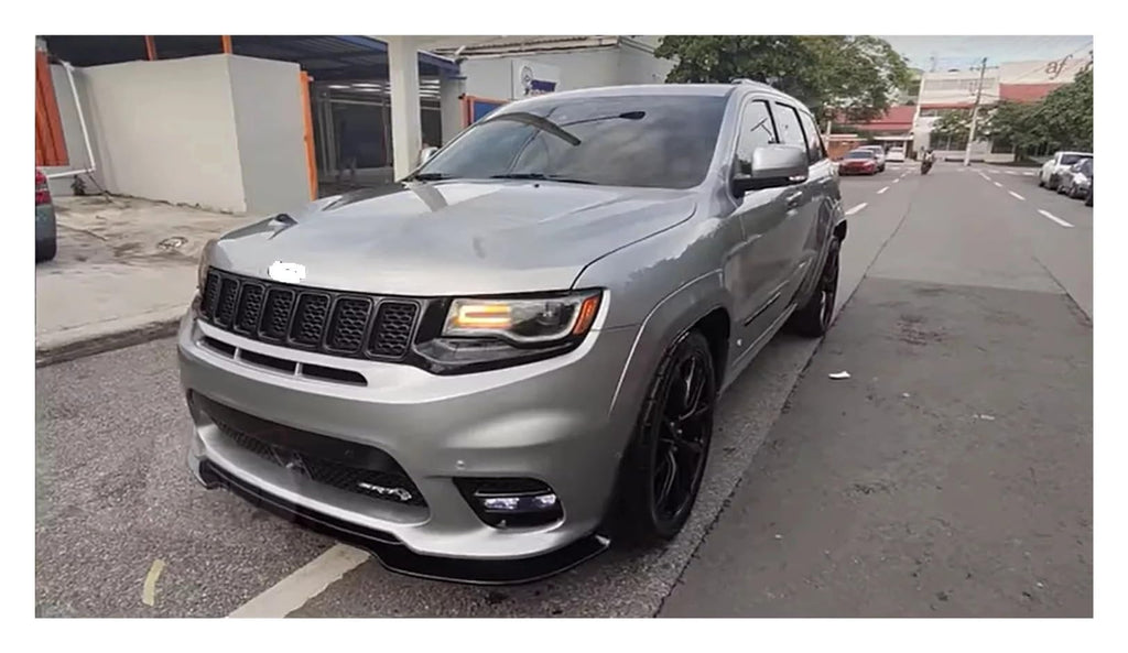 QAUEUUBK 5Pcs Car Front Bumper Lip Spiltter Compatible with Jeep Grand Cherokee