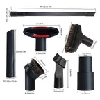 Alrens 8PCS Shop Vacuum Attachment Brush Set 1-1/4" & 1-3/8" Accessories
