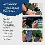 SPOTMINDERS Wallet Tracker Card Apple Find My Rechargeable IP68 Slim