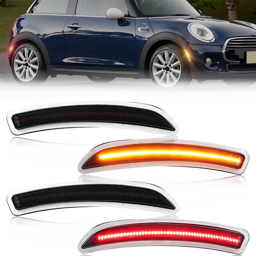 VYNTRAL Front/Rear Side Marker Light Compatible with Gen3 MINI Coop-er F55 F56