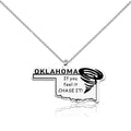 MAOFAED Funny Storm Chaser Gift Oklahoma Necklace If You Feel It Chase It Movie