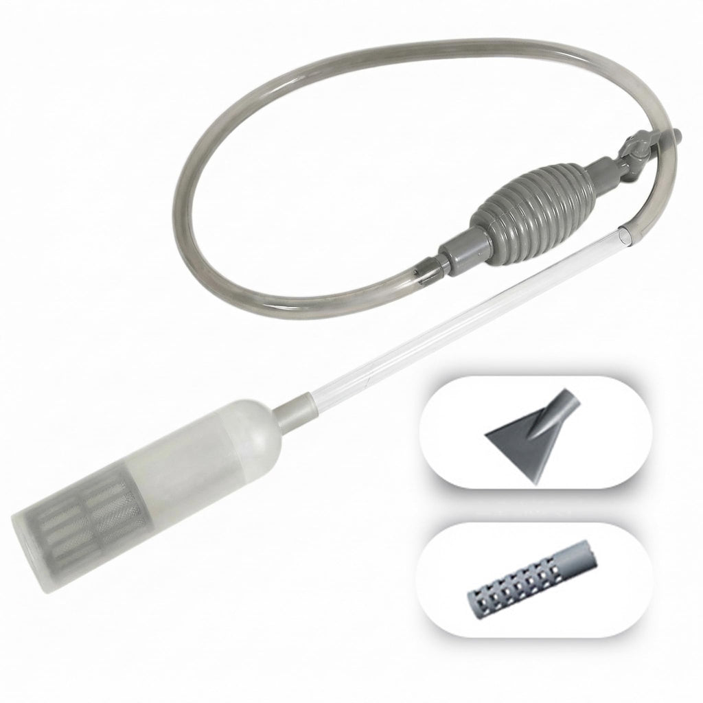 Delyle Aquarium Siphon Gravel Cleaner, 3-in-1 Fish Tank Vacuum with Sand Washer,