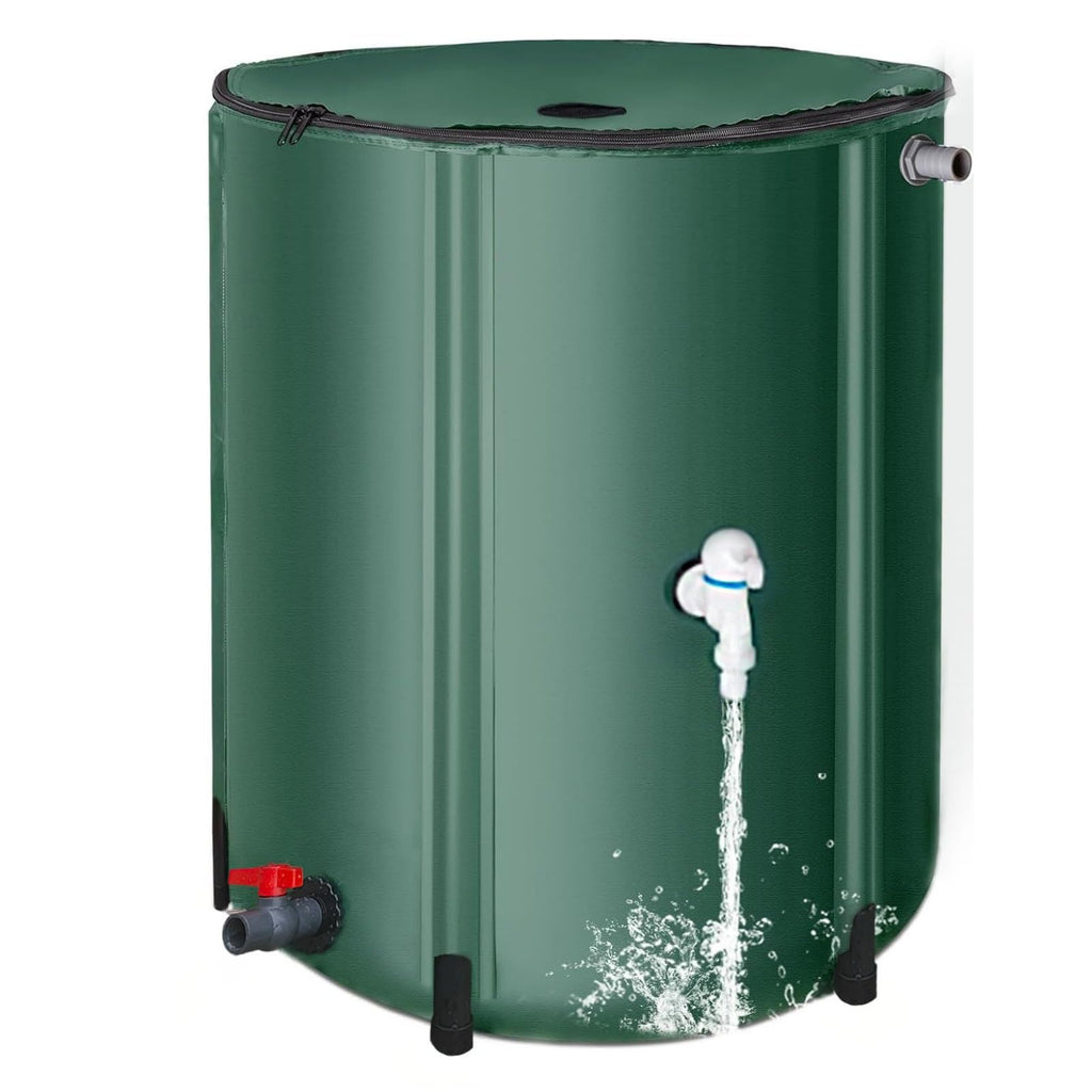 200 Gallon Collapsible Rain Barrel, Foldable Outdoor Water Tank with Faucet, for