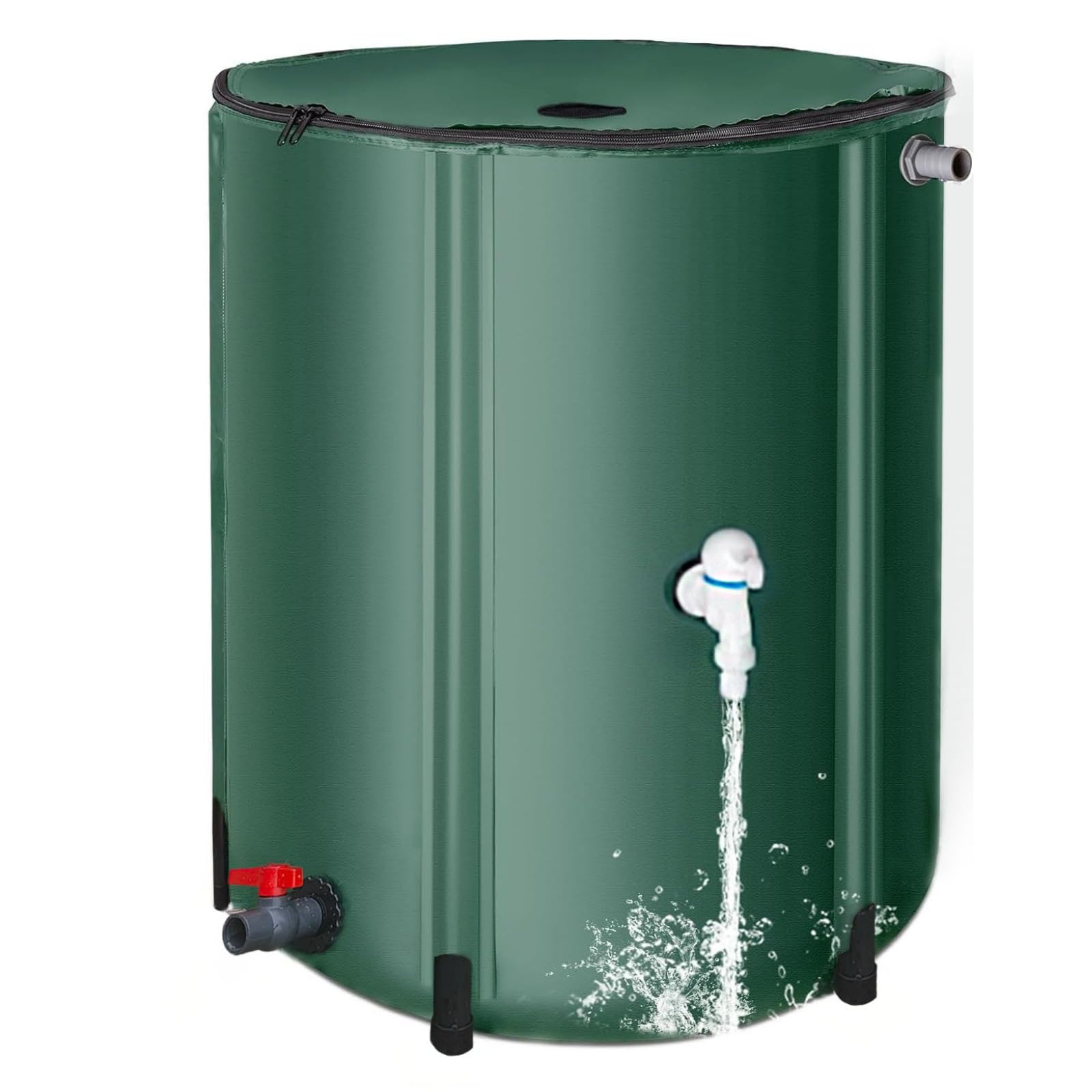 200 Gallon Collapsible Rain Barrel, Foldable Outdoor Water Tank with Faucet, for