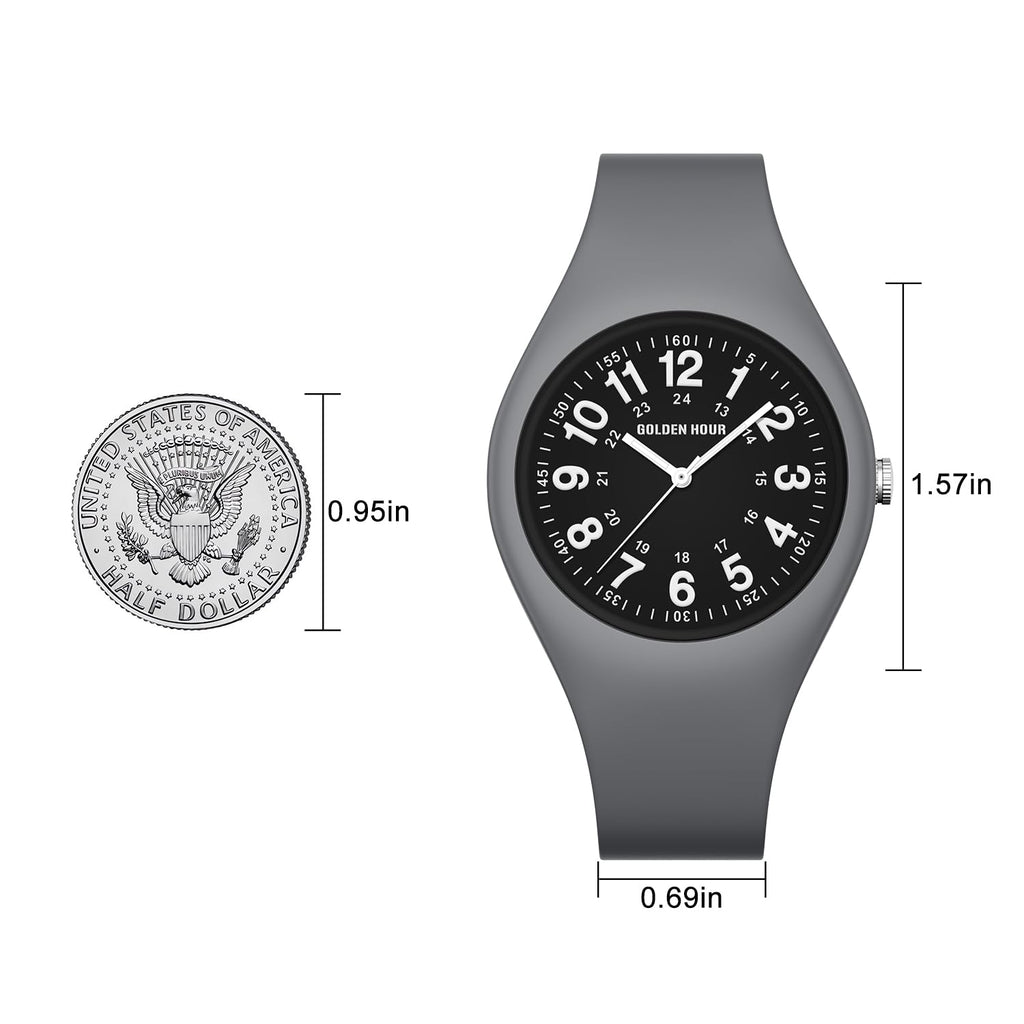 GOLDEN HOUR Waterproof Sports Analog Unisex Watches for Nurse Medical