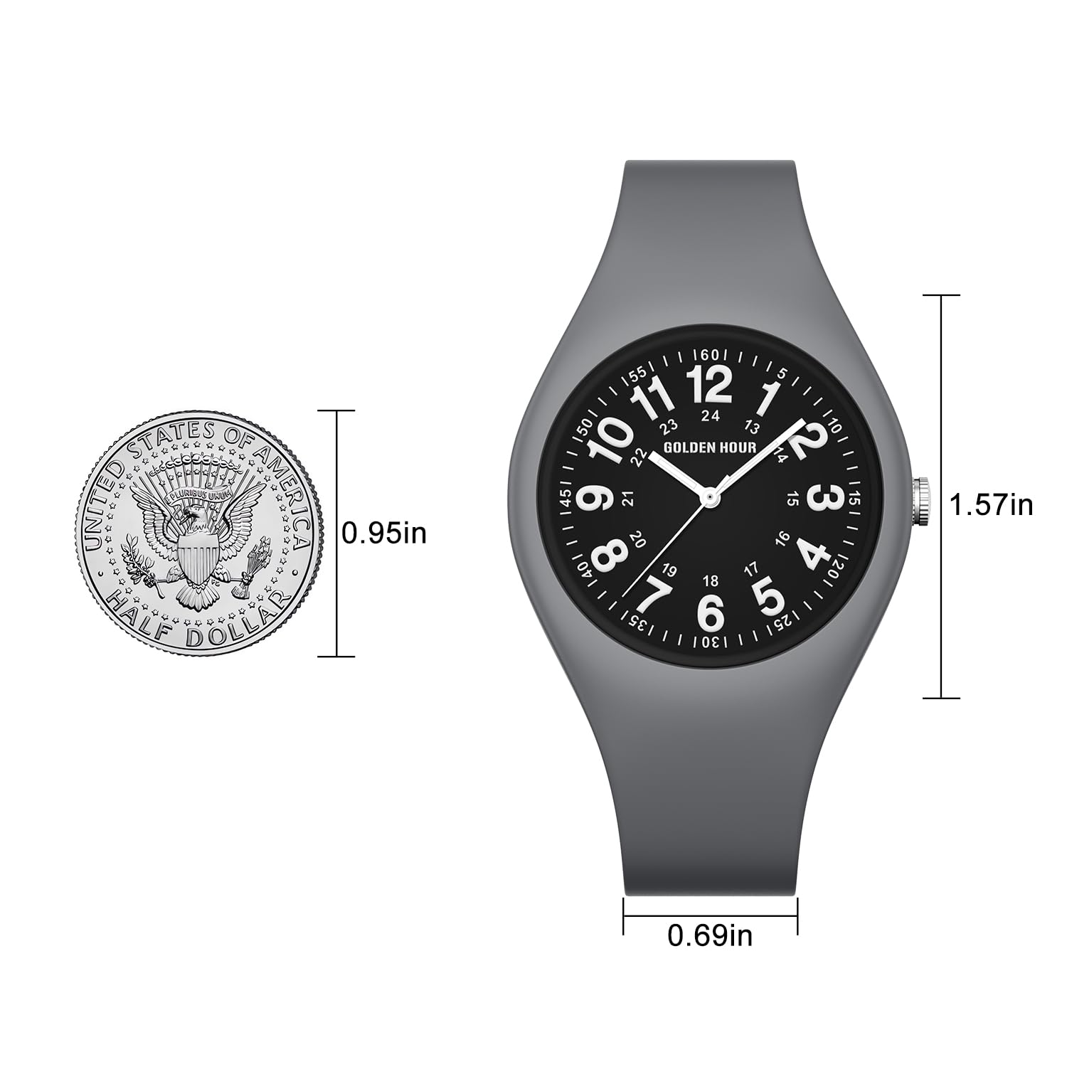 GOLDEN HOUR Waterproof Sports Analog Unisex Watches for Nurse Medical