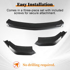 Front Lip for Ford Mustang GT EcoBoost 2024-2026 Front Bumper Lip Splitter Matte
