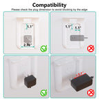 WALI Outlet Shelf Wall Holder, Bathroom Shelf up to 10lbs Standard Vertical
