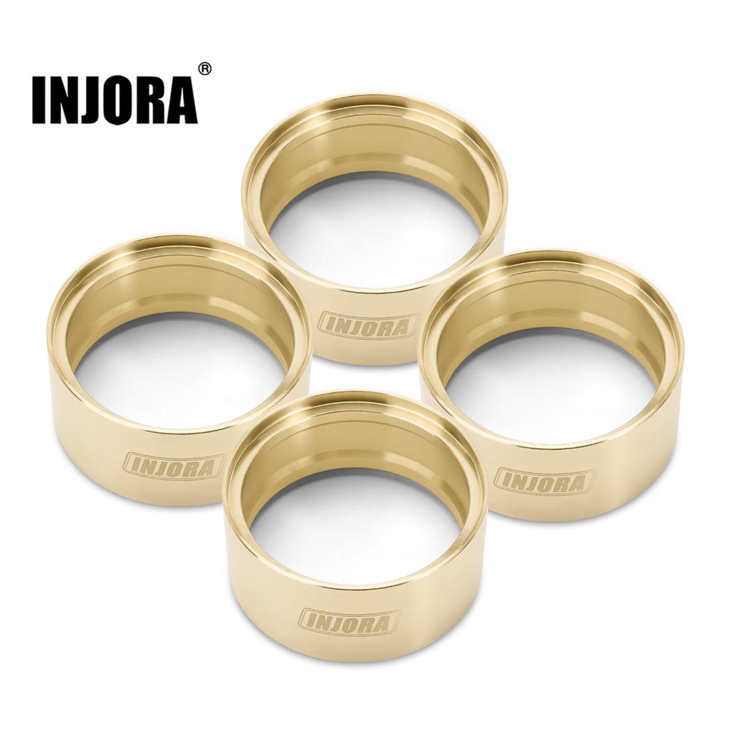 INJORA Brass Wheel Weights Inner Beadlock Rings Fit - 147g 2.2" Beadlock Wheel