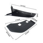 1 Pair of Car Front Bumper Side Corner Spoiler Winglet Splitter Black Prevent