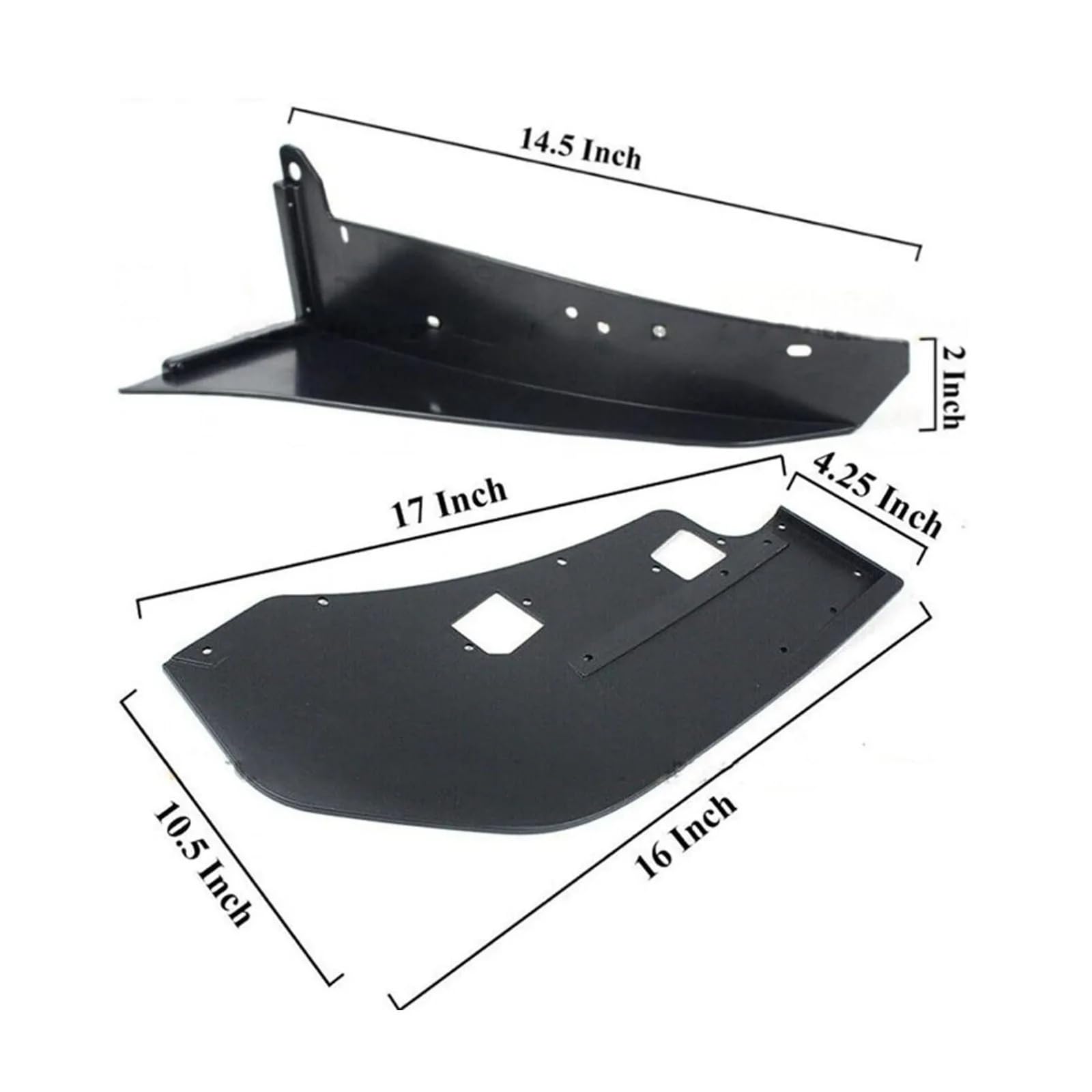 1 Pair of Car Front Bumper Side Corner Spoiler Winglet Splitter Black Prevent