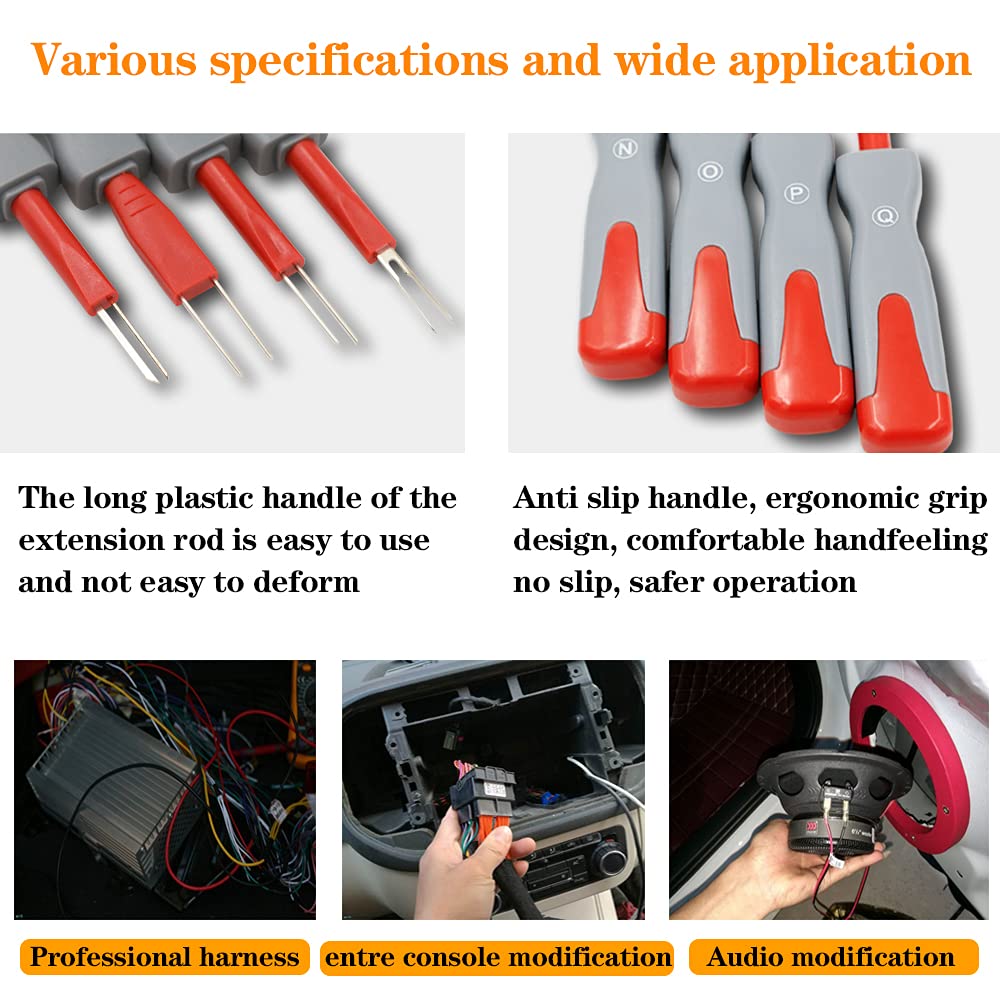 26PCS Terminal Removal Tool Kit Automotive Connector Pin Depinning Ejector