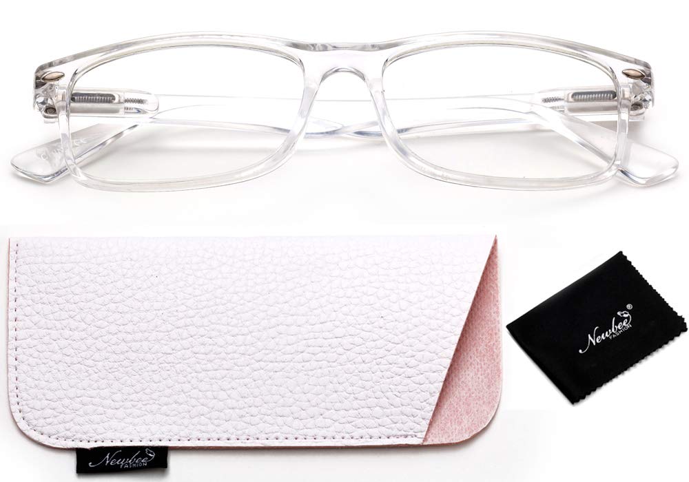 Newbee Fashion-Clear +2.00 Lense Glasses Men Women Fashion Clear Lens Glasses