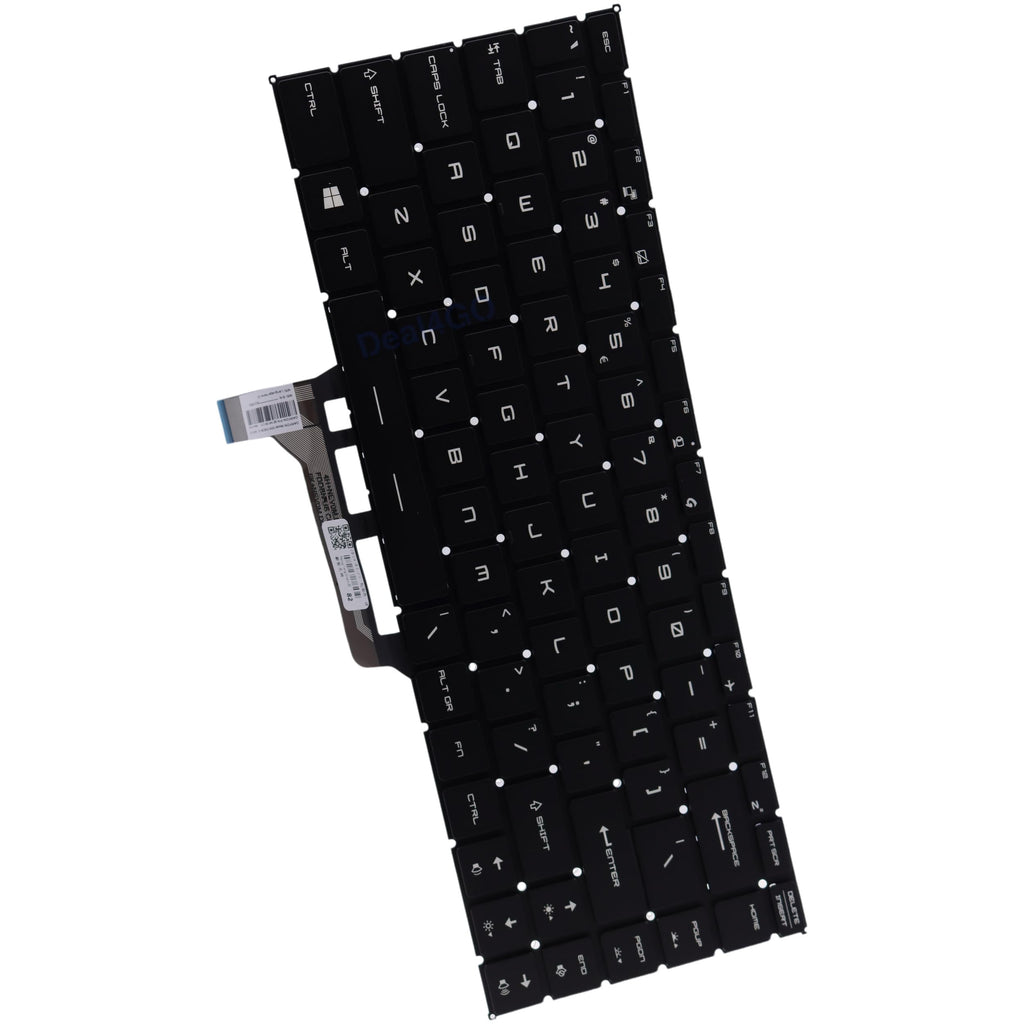 Deal4GO Backlit Keyboard MSI GF65 Thin 10UE-047 9SD Single Color LED Replacement