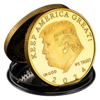 8 Pcs 47th President of The United States Donald Trump Coin Commemorative Never