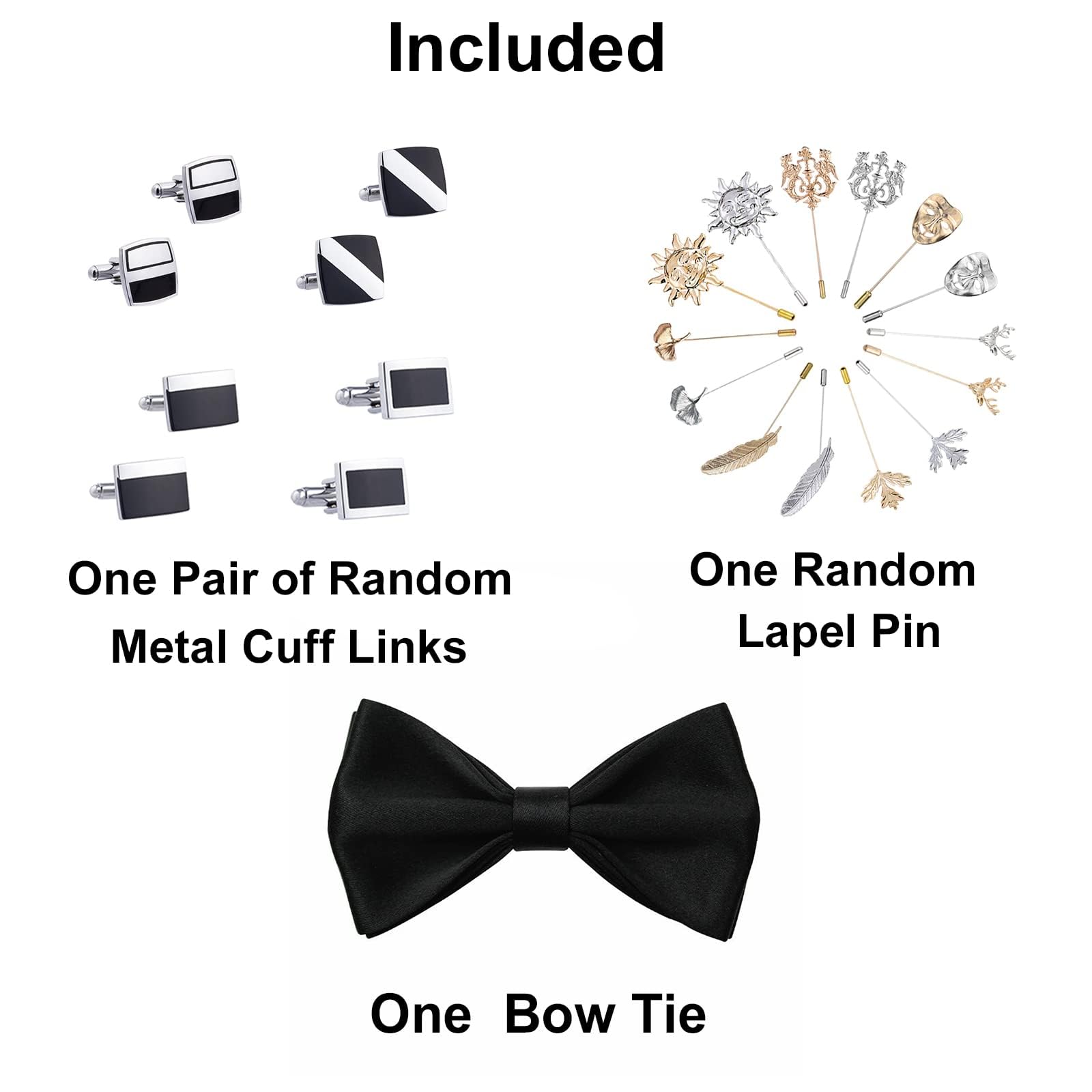 FAHIZO Mens White Tuxedo Shirt Wing Collar French Cuffs Formal Dress Shirt