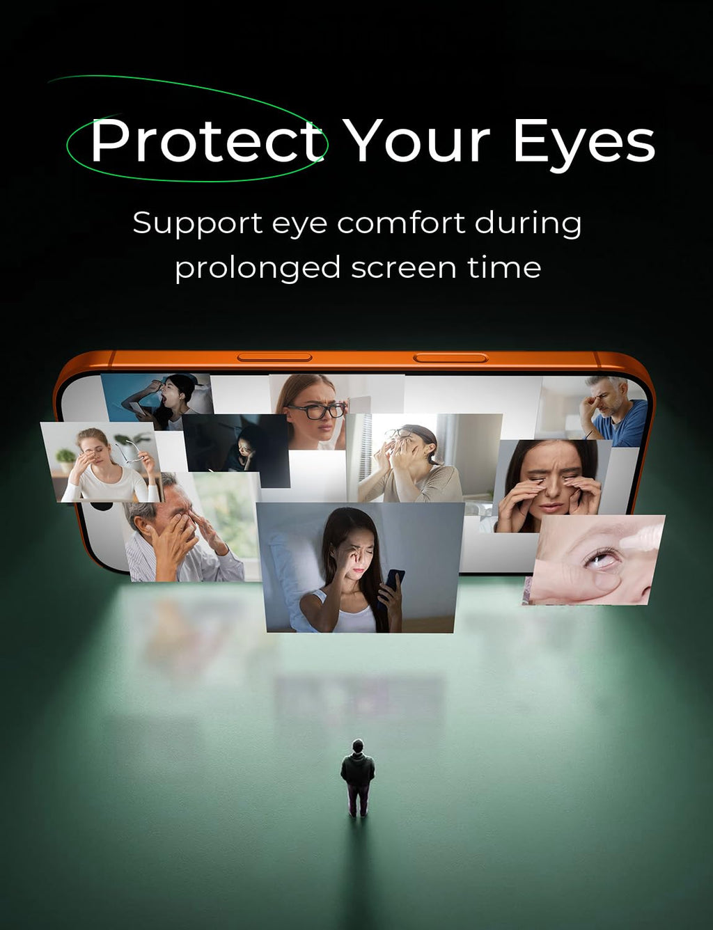 MAGIC JOHN 2 PACK for iPhone 17 Pro Max [6.9"] Eye Protection Screen Protector,