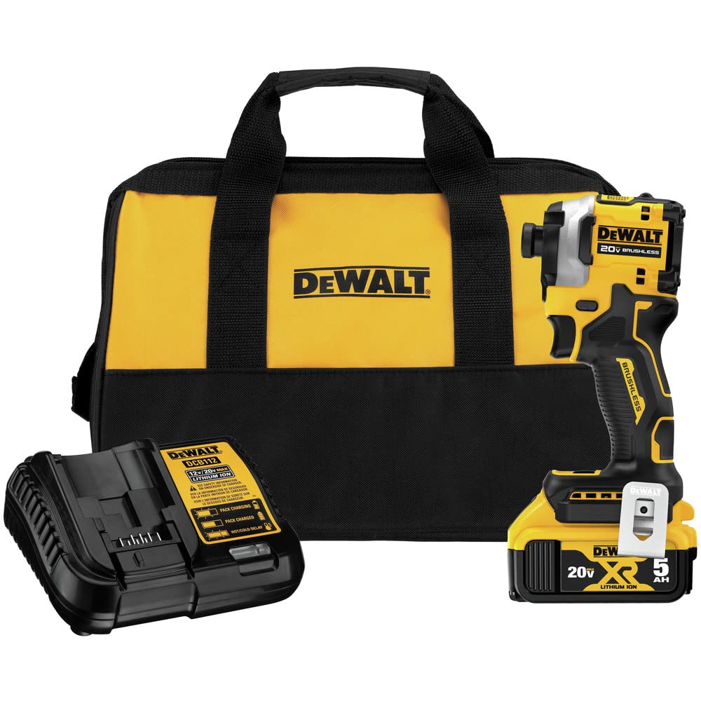 DEWALT ATOMIC 20V MAX 1/4 in. Brushless Cordless Impact Driver Kit with Battery