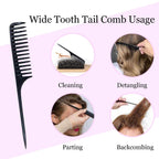 Hair Brush Boar Bristle Hairbrush for Thick Curly Thin Long Short Wet or Dry