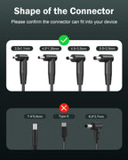 Superer Laptop Charger for Asus Vivobook Zenbook 65W 45W 33W Power Adapter