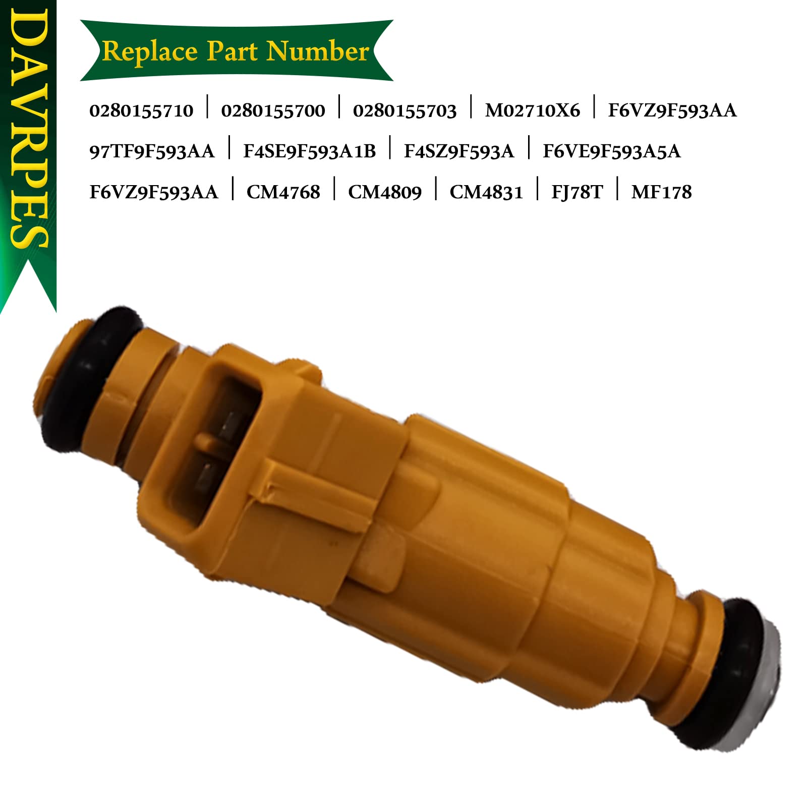 DAVRPES 4Pcs 0280155710 0280155700 Fuel Injectors 4 Holes Disc Engine Fuel Spray