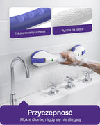 KEKOY 17.5 Inch Suction Grab Bars for Bathtubs & Showers with Indicator 2 Pack-