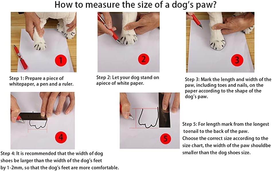 YAODHAOD Dog Shoes for Small Dogs, Puppy Dog Boots & Paw Protector for Winter