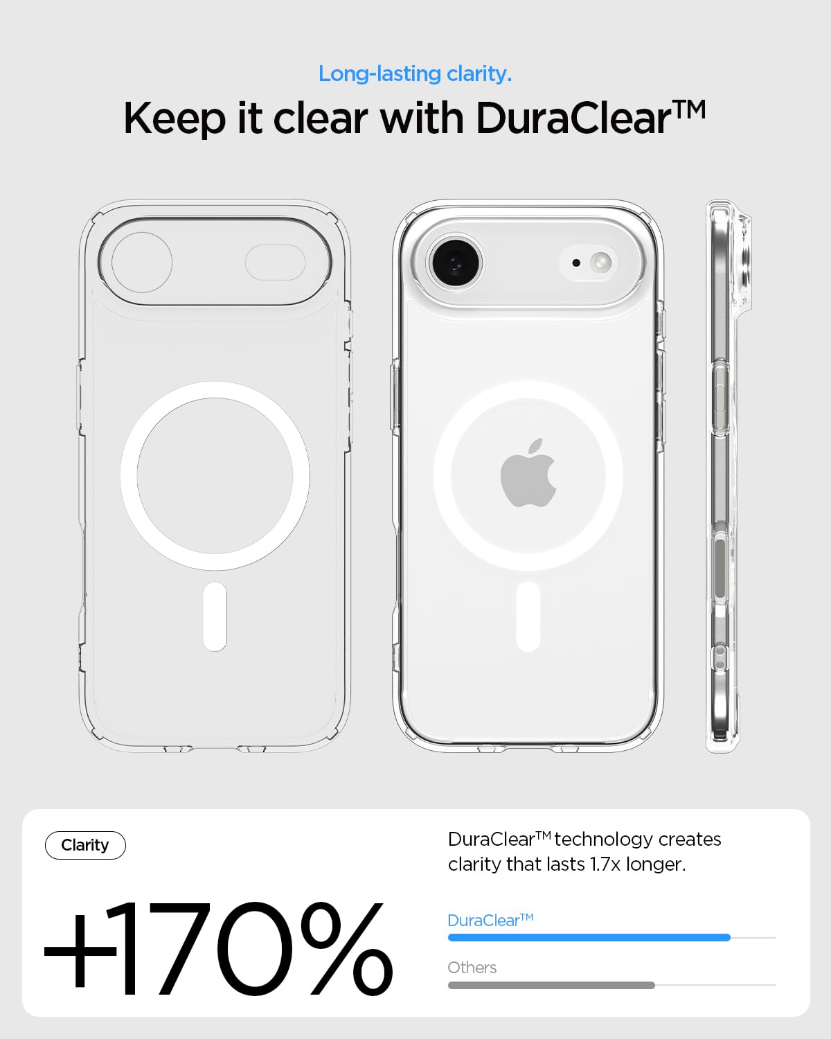 Spigen for iPhone Air Case, Ultra Hybrid MagFit [TPU Covered Camera Control]