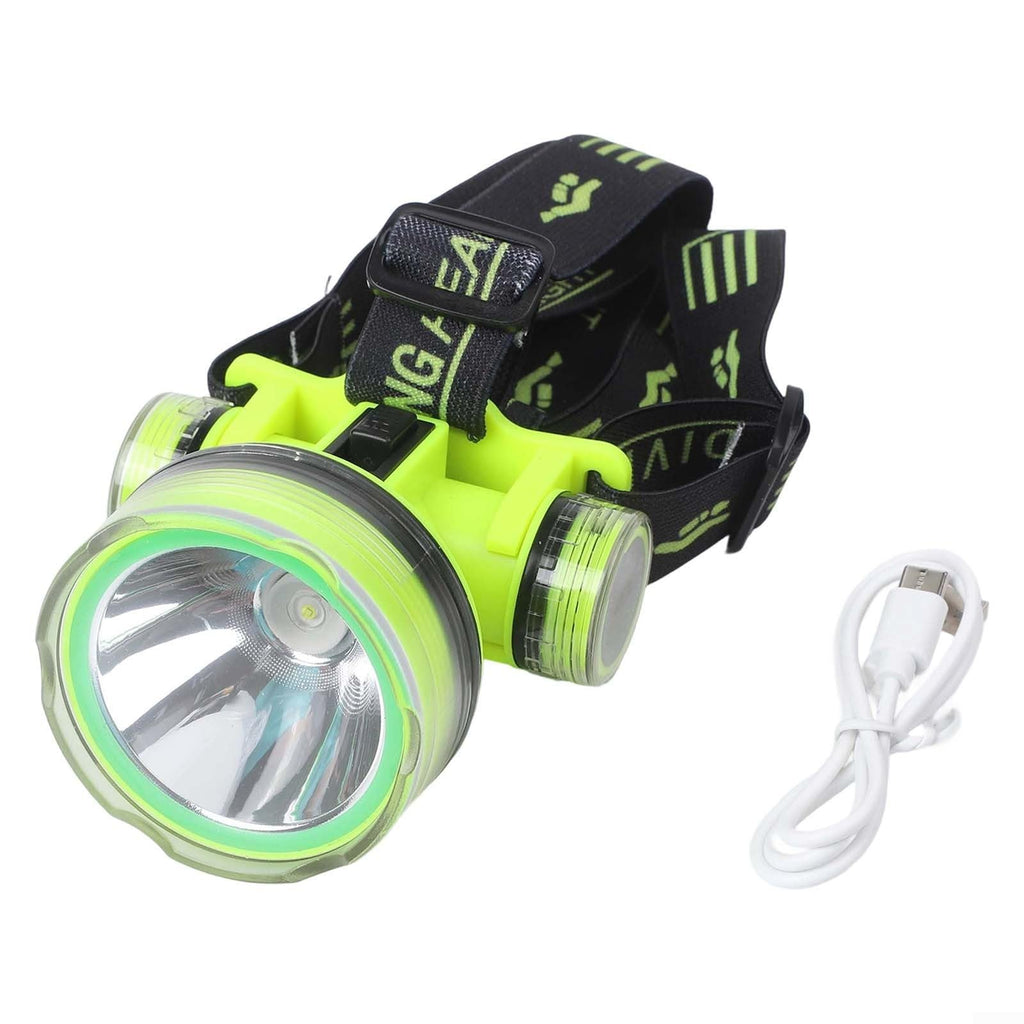 Diving Headlamp with 350M Range, IPX8 Waterproof Underwater Light, 180°