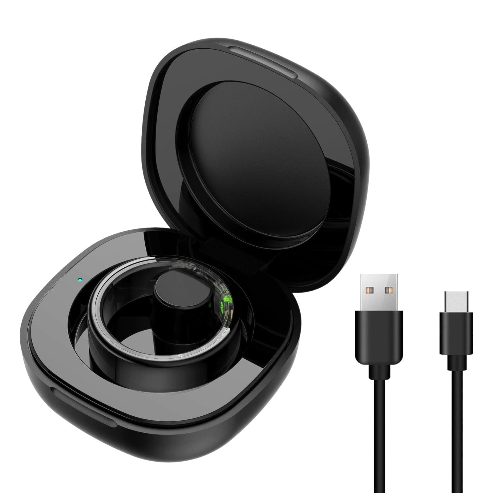 Charger Case for Smart Ring, Portable Charger Box for R02 R03 R06 R11M R8 H01