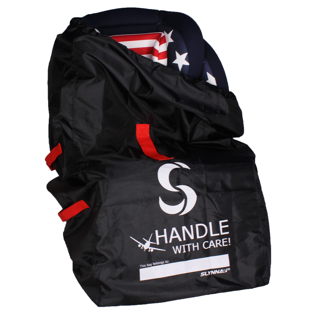 SLYNNAR Car Seat Travel Bag for Airplane - Fits Convertible Car Seats, Infant