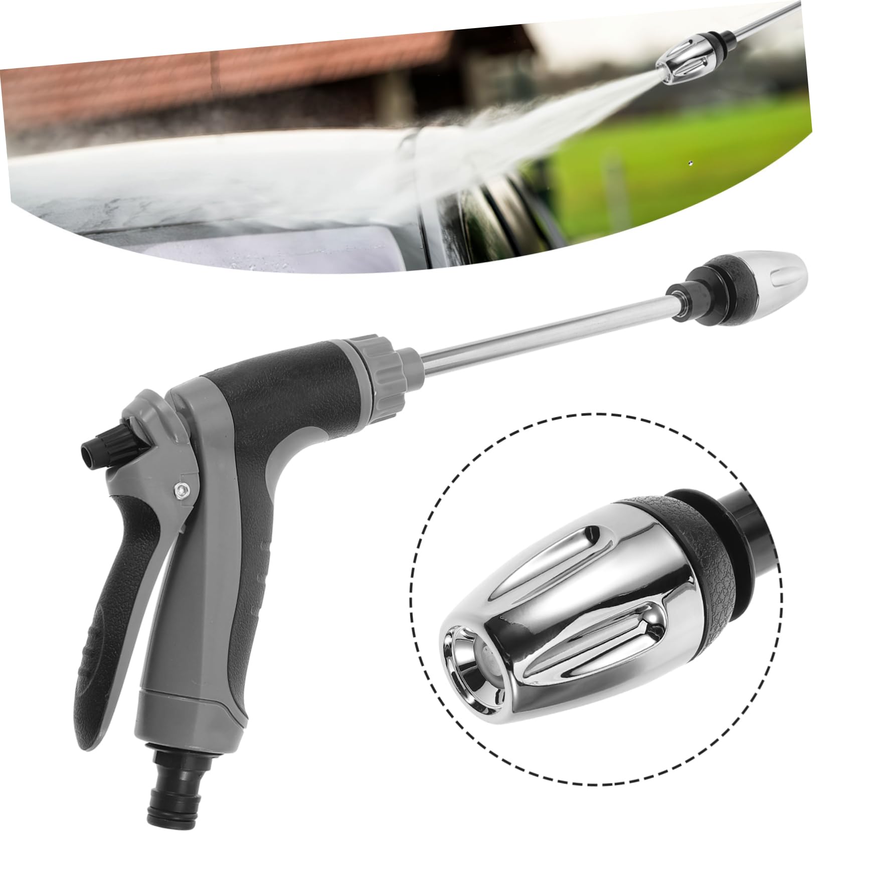 HOLIDYOYO Portable Handheld High Pressure Washer with Water Flow for Automotive Cleaning and Hard to Reach Areas Multi Functional Pressure Tool