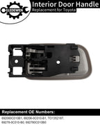 Gledewen Interior Door Handle with Bezel, Compatible with Toyota Tundra
