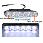 Eaglerich 2pcs High Power Day Light Fish Fork LED Daytime Running Light Lamp Car