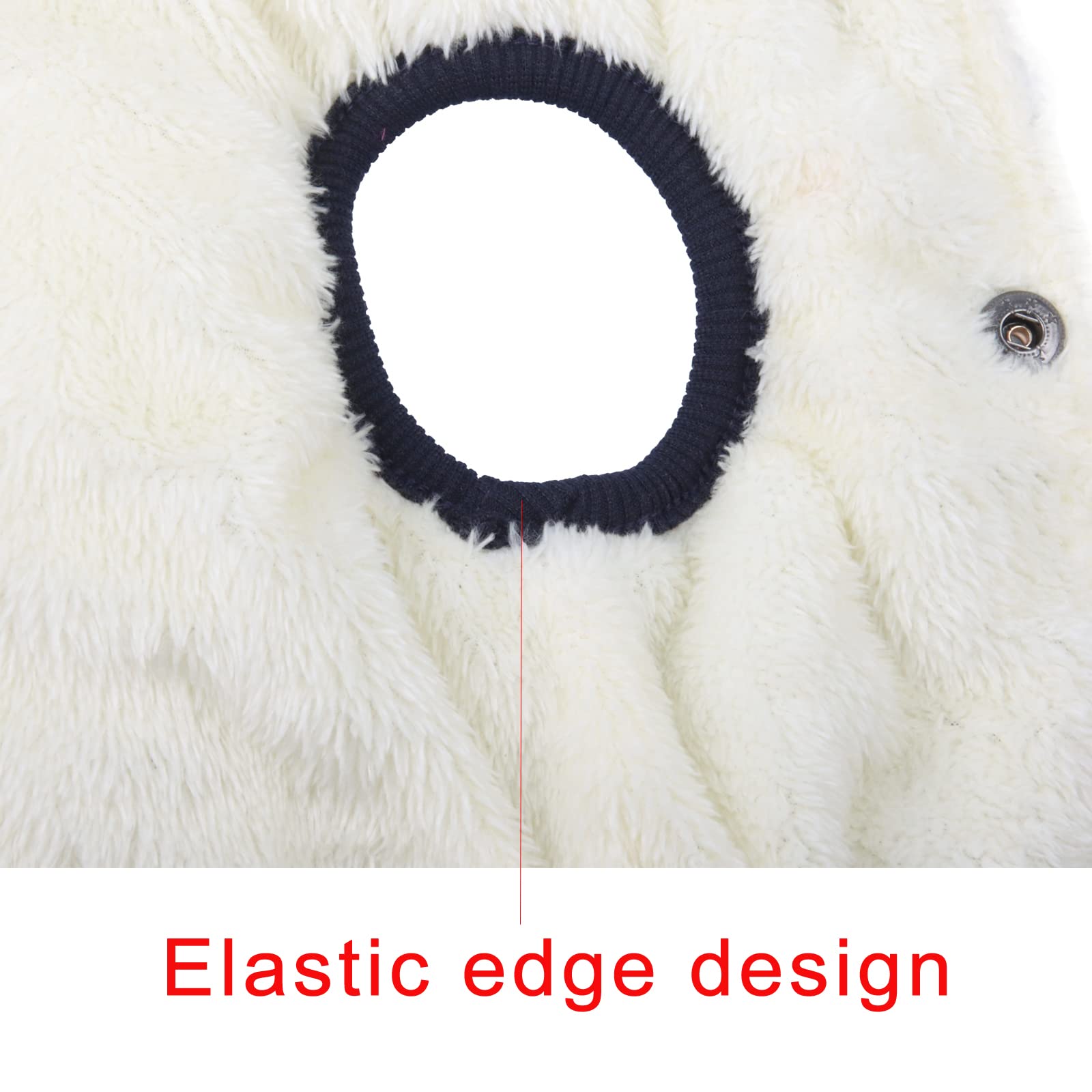 JoyDaog Fleece Lined Warm Dog Jacket for Puppy Winter Cold Weather,Soft