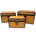 Blue Orchards Pixel Treasure Chest Paperboard Boxes (Set of 3), Decoration for