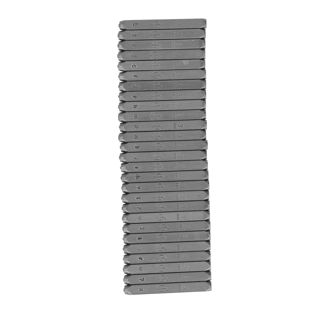 27 Pcs Metal Letter Stamps Set, High Carbon Steel Lowercase Alphabet Punch Stamp