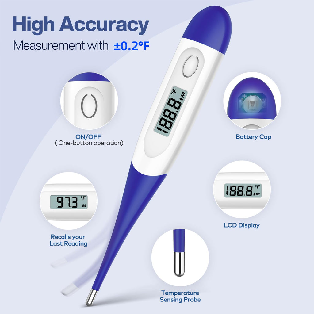 Boncare 10 Seconds Digital Thermometer for Adults and Kids - Accurate & Safe
