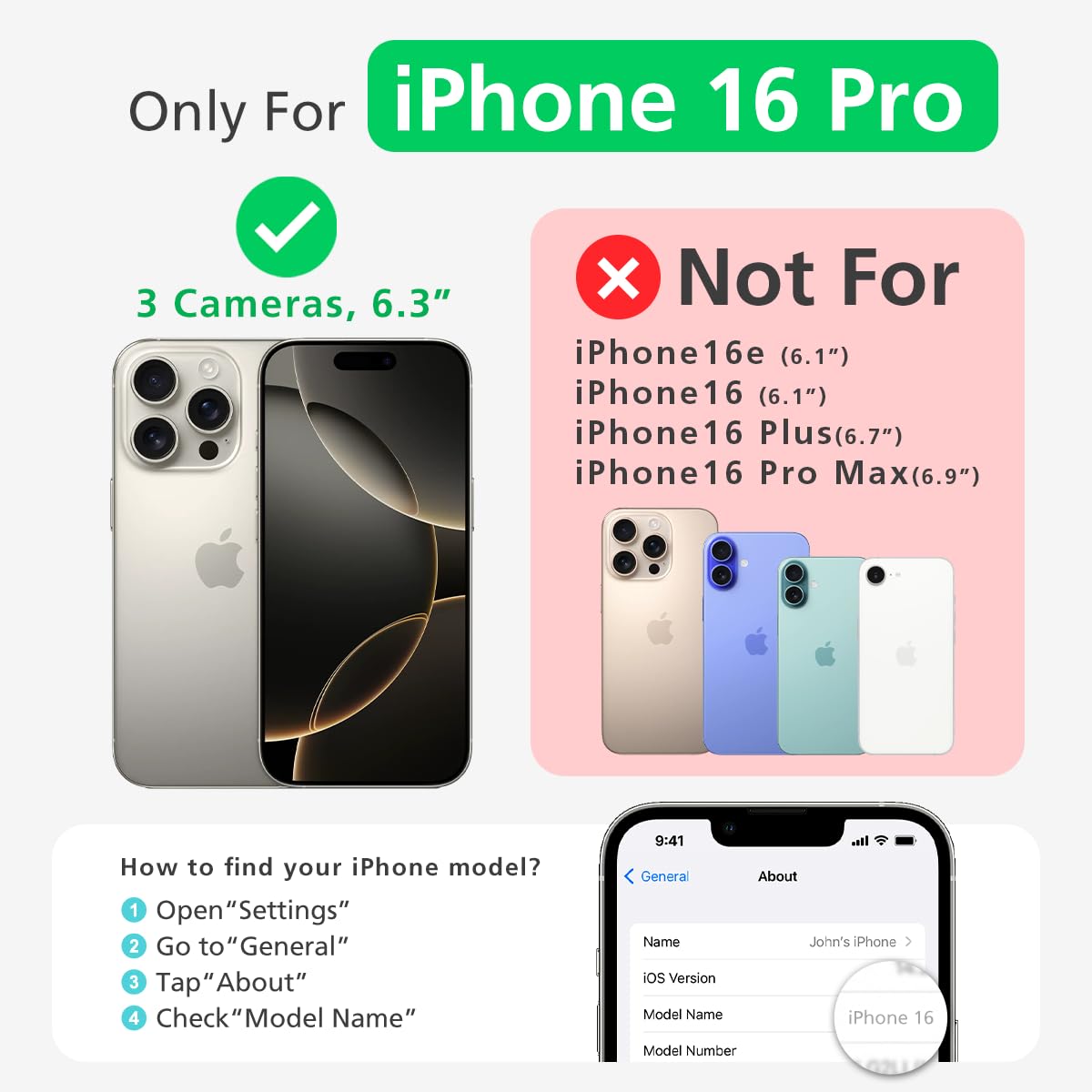 alto Phone Case Compatible with iPhone 16 Pro 2024 and MagSafe, Magnetic Italian