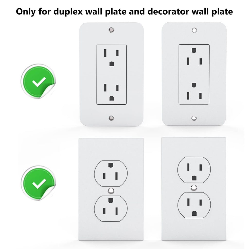WALI Outlet Shelf Wall Holder, Bathroom Shelf up to 10lbs Standard Vertical