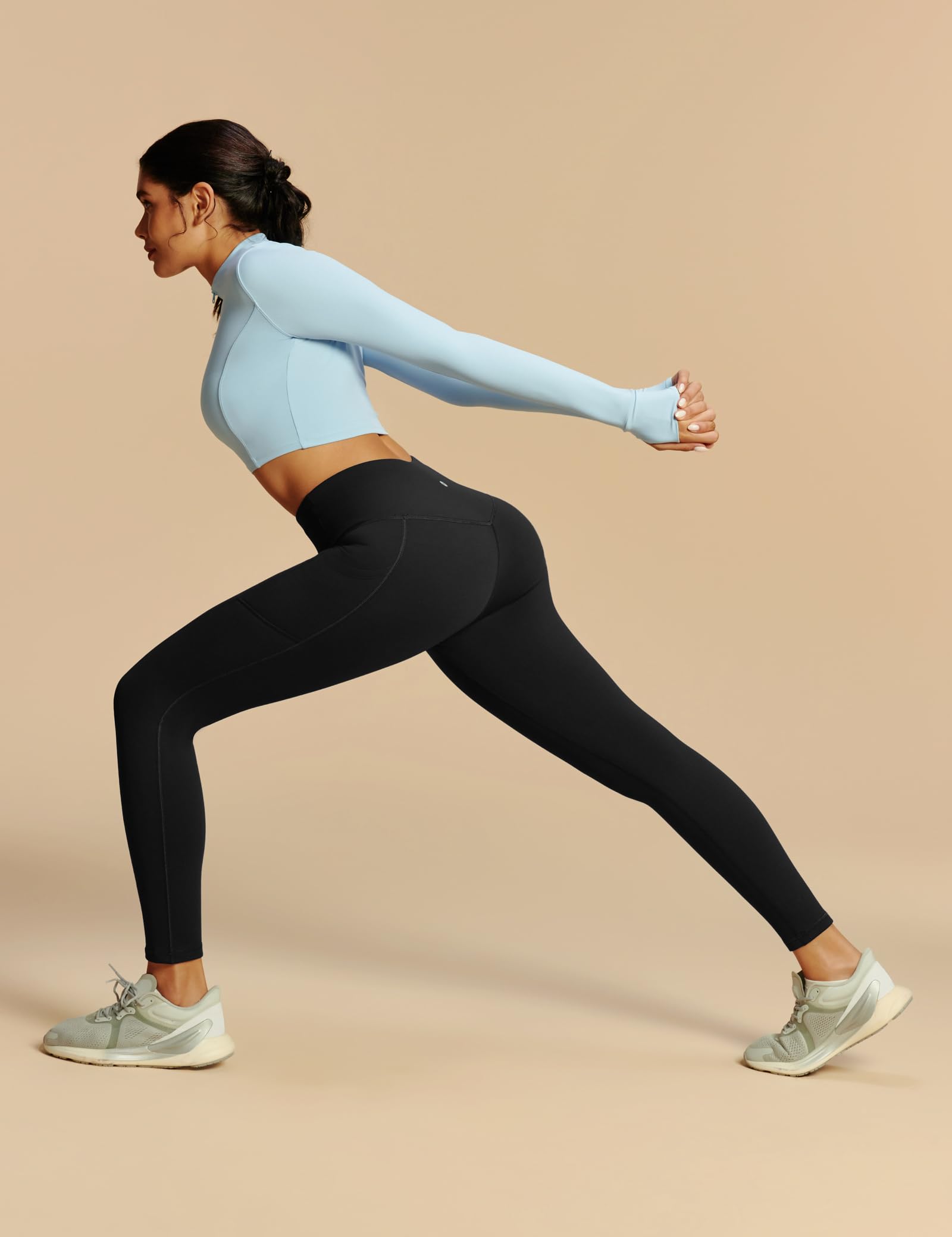 Heathyoga Fleece Lined Leggings with Pockets for Women Thermal Leggings Warm
